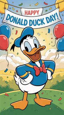Dzień Kaczora Donalda - orientacja pionowa. Darmowa dostawa.*