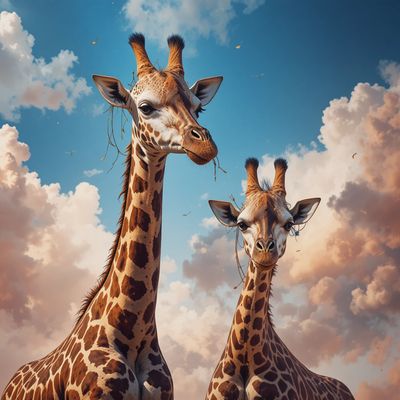 Światowy Dzień Żyrafy - kwadrat. Darmowa dostawa.*