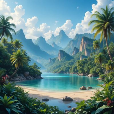 Międzynarodowy Dzień Tropików - kwadrat. Darmowa dostawa.*