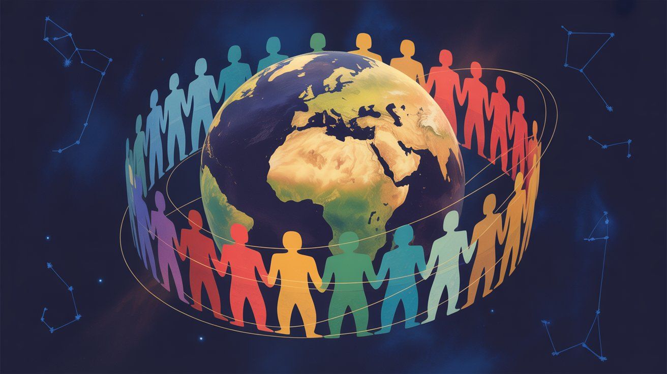 Światowy Dzień Ludności - orientacja pozioma. Darmowa dostawa.*