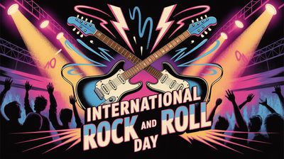 Międzynarodowy Dzień Rock and Rolla - orientacja pozioma. Darmowa dostawa.*