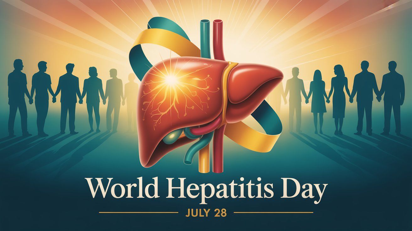 Światowy Dzień Wirusowego Zapalenia Wątroby - orientacja pozioma. Darmowa dostawa.*