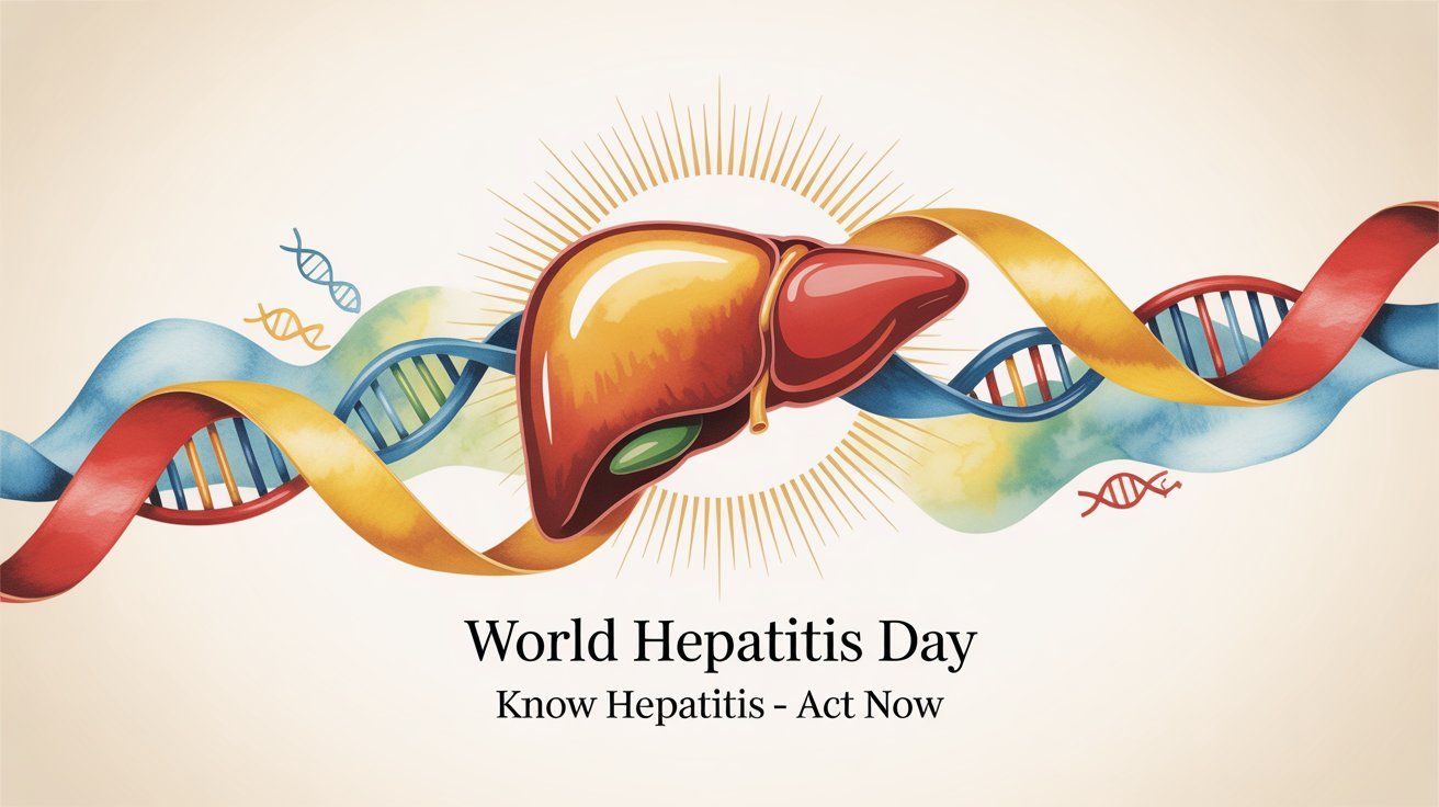 Światowy Dzień Wirusowego Zapalenia Wątroby - orientacja pozioma. Darmowa dostawa.*