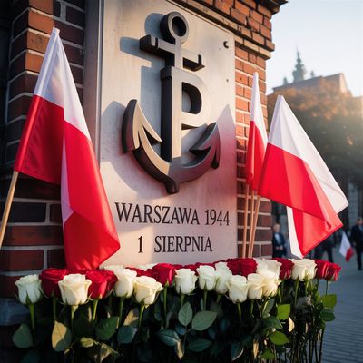 Narodowy Dzień Pamięci Powstania Warszawskiego - kwadrat. Darmowa dostawa.*