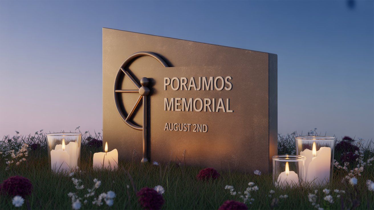 Światowy Dzień Pamięci o Zagładzie Romów - orientacja pozioma. Darmowa dostawa.*