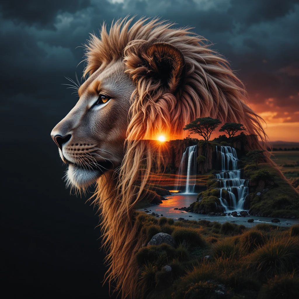 Światowy Dzień Lwa - kwadrat. Darmowa dostawa.*