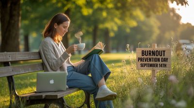 Dzień Walki z Wypaleniem Zawodowym - orientacja pozioma. Darmowa dostawa.*