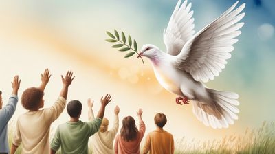 Międzynarodowy Dzień Pokoju - orientacja pozioma. Darmowa dostawa.*