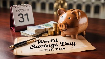 Światowy Dzień Oszczędzania - orientacja pozioma. Darmowa dostawa.*