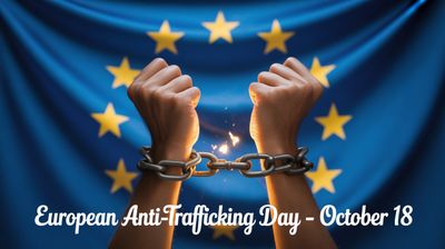 Europejski Dzień Przeciwko Handlowi Ludźmi - orientacja pozioma. Darmowa dostawa.*