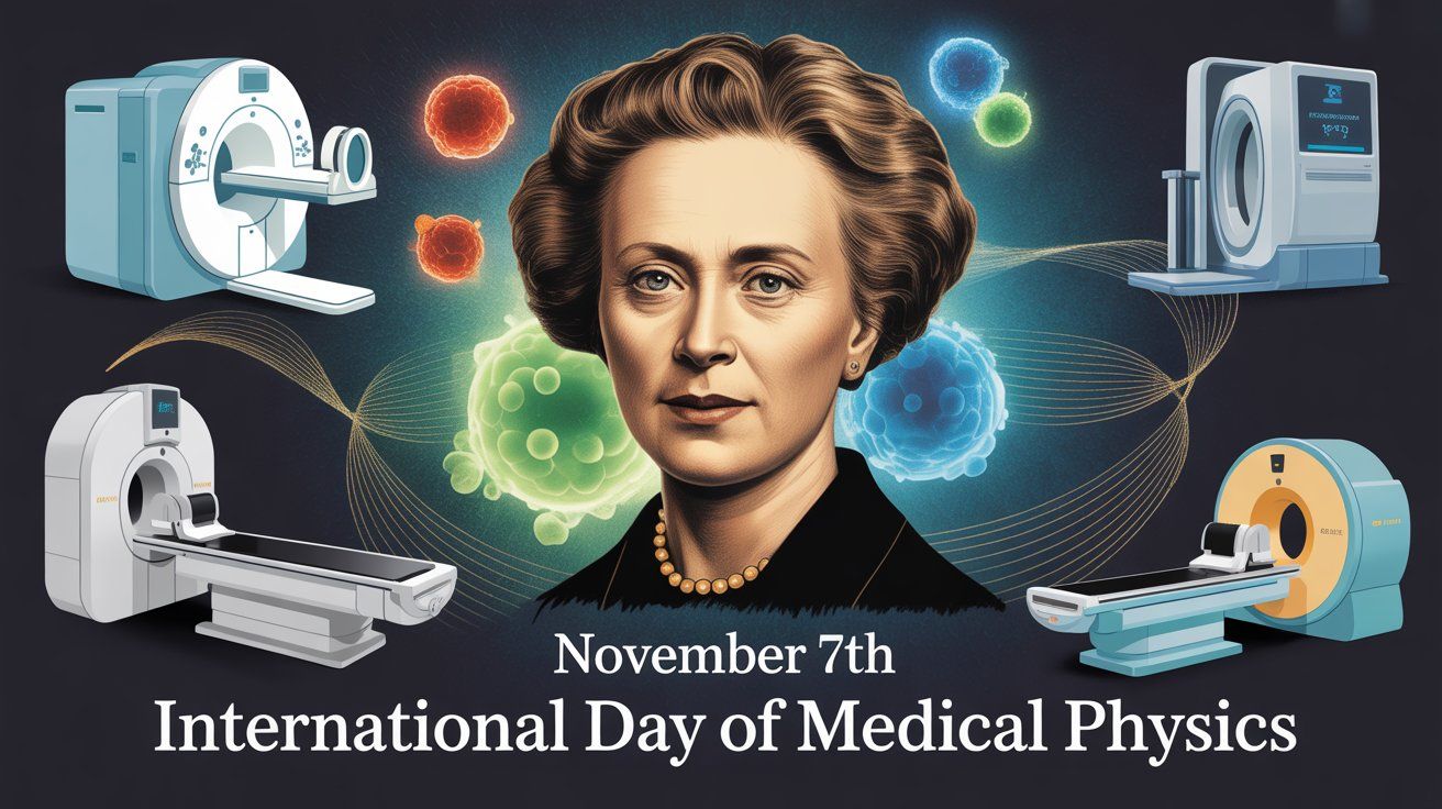 Międzynarodowy Dzień Fizyki Medycznej - orientacja pozioma. Darmowa dostawa.*