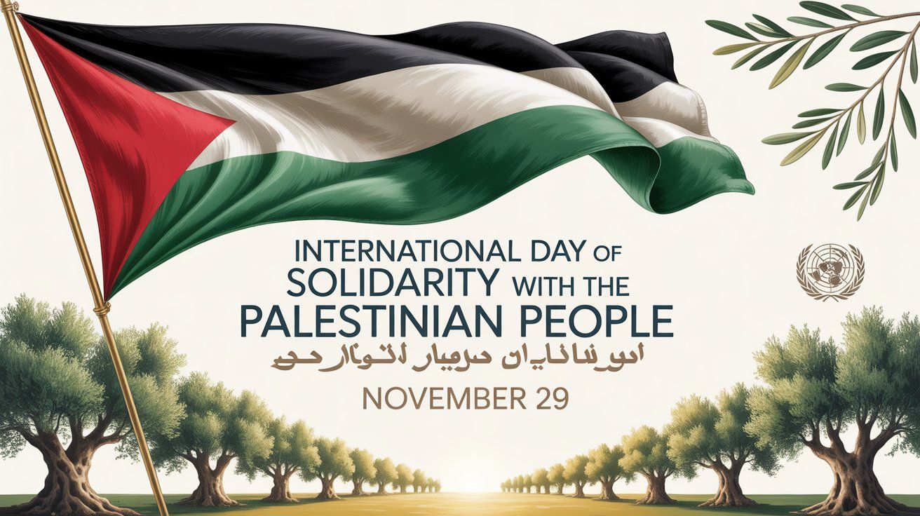Międzynarodowy Dzień Solidarności z Narodem Palestyńskim - orientacja pozioma. Darmowa dostawa.*