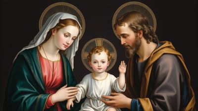 Świętej Rodziny Jezusa Maryi Józefa - orientacja pozioma. Darmowa dostawa.*