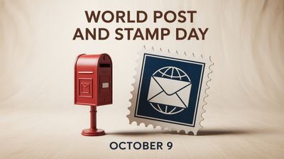 Światowy Dzień Poczty i Znaczka Pocztowego - orientacja pozioma. Darmowa dostawa.*