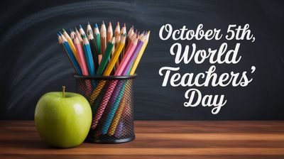 Światowy Dzień Nauczyciela - orientacja pozioma. Darmowa dostawa.*