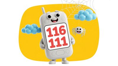 Międzynarodowy Dzień Telefonów Zaufania dla Dzieci - orientacja pozioma. Darmowa dostawa.*