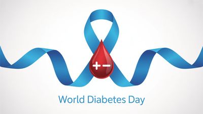 Światowy Dzień Cukrzycy - orientacja pozioma. Darmowa dostawa.*