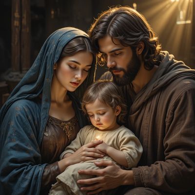 Świętej Rodziny Jezusa Maryi Józefa - kwadrat. Darmowa dostawa.*