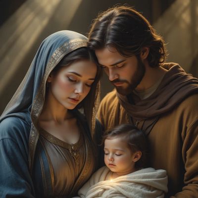 Świętej Rodziny Jezusa Maryi Józefa - kwadrat. Darmowa dostawa.*