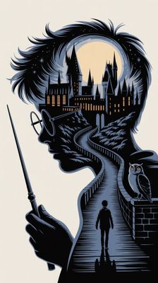 Styl filmowy - Harry Potter - orientacja pionowa. Darmowa dostawa.*