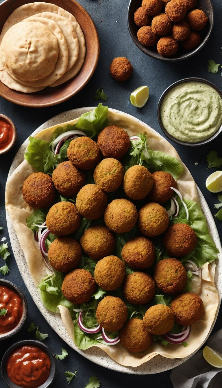 Międzynarodowy Dzień Falafela - orientacja pionowa. Darmowa dostawa.*
