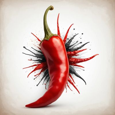 Dzień Czerwonej Ostrej Papryczki Chili - kwadrat. Darmowa dostawa.*