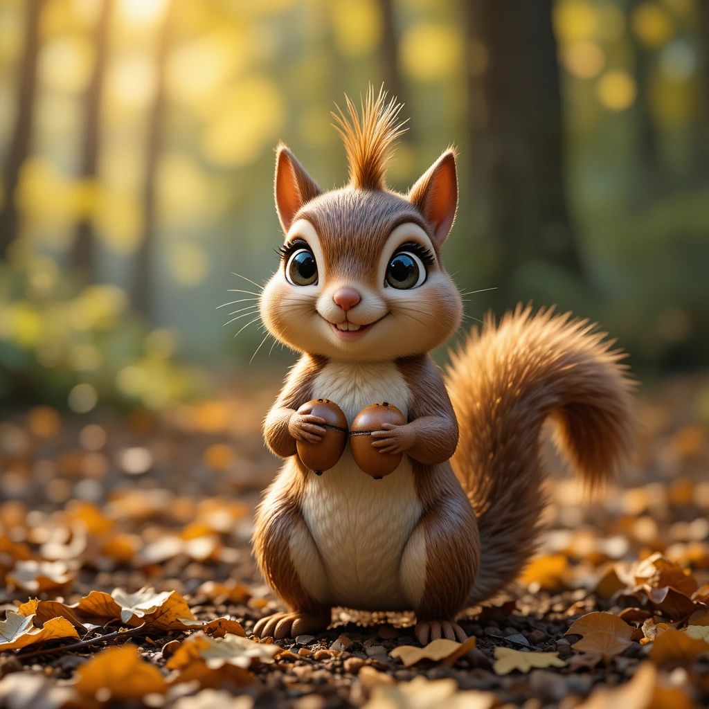 Dzień Wiewiórki - kwadrat. Darmowa dostawa.*