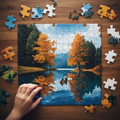 Międzynarodowy Dzień Puzzli - kwadrat. Darmowa dostawa.*