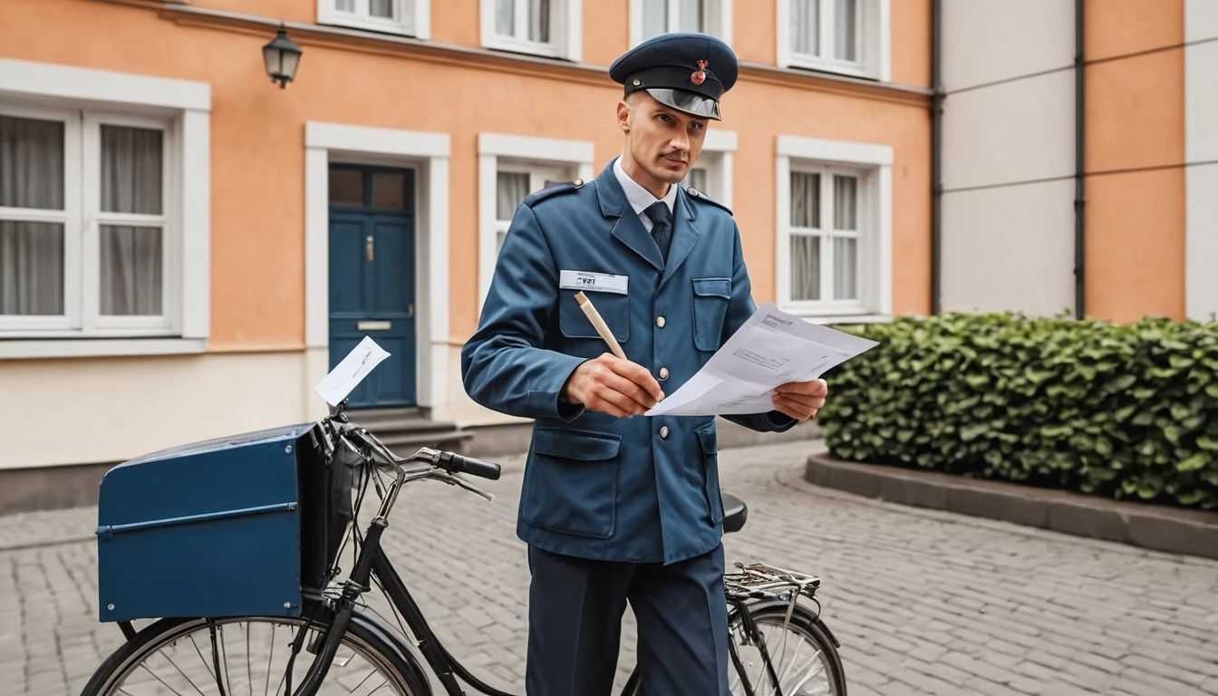 Międzynarodowy Dzień Listonoszy i Doręczycieli Przesyłek - orientacja pozioma. Darmowa dostawa.*