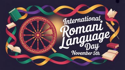 Międzynarodowy Dzień Języka Romskiego - orientacja pozioma. Darmowa dostawa.*