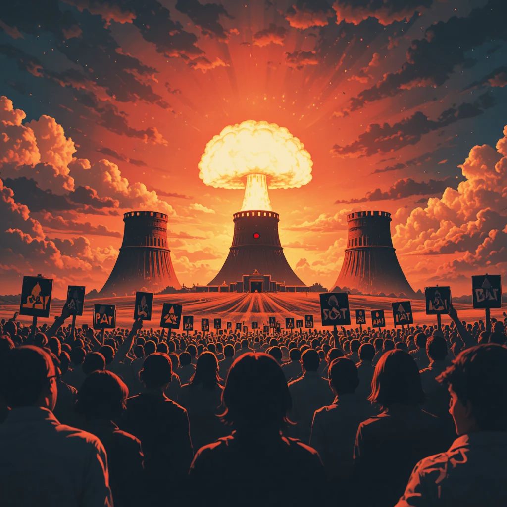 Międzynarodowy Dzień Walki Przeciwko Zbrojeniom Atomowym - kwadrat. Darmowa dostawa.*