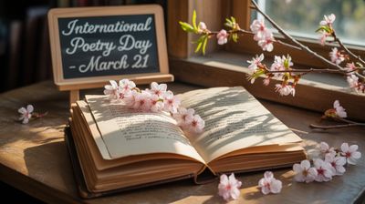 Międzynarodowy Dzień Poezji - orientacja pozioma. Darmowa dostawa.*