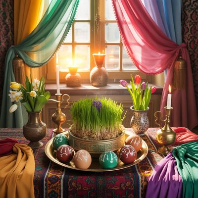 Międzynarodowy Dzień Nowruz - kwadrat. Darmowa dostawa.*