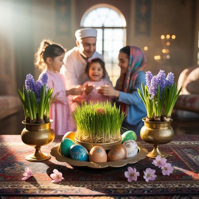 Międzynarodowy Dzień Nowruz - kwadrat. Darmowa dostawa.*
