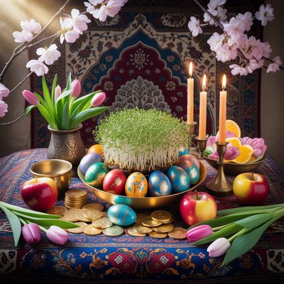 Międzynarodowy Dzień Nowruz - kwadrat. Darmowa dostawa.*