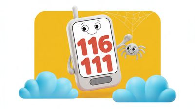 Międzynarodowy Dzień Telefonów Zaufania dla Dzieci - orientacja pozioma. Darmowa dostawa.*