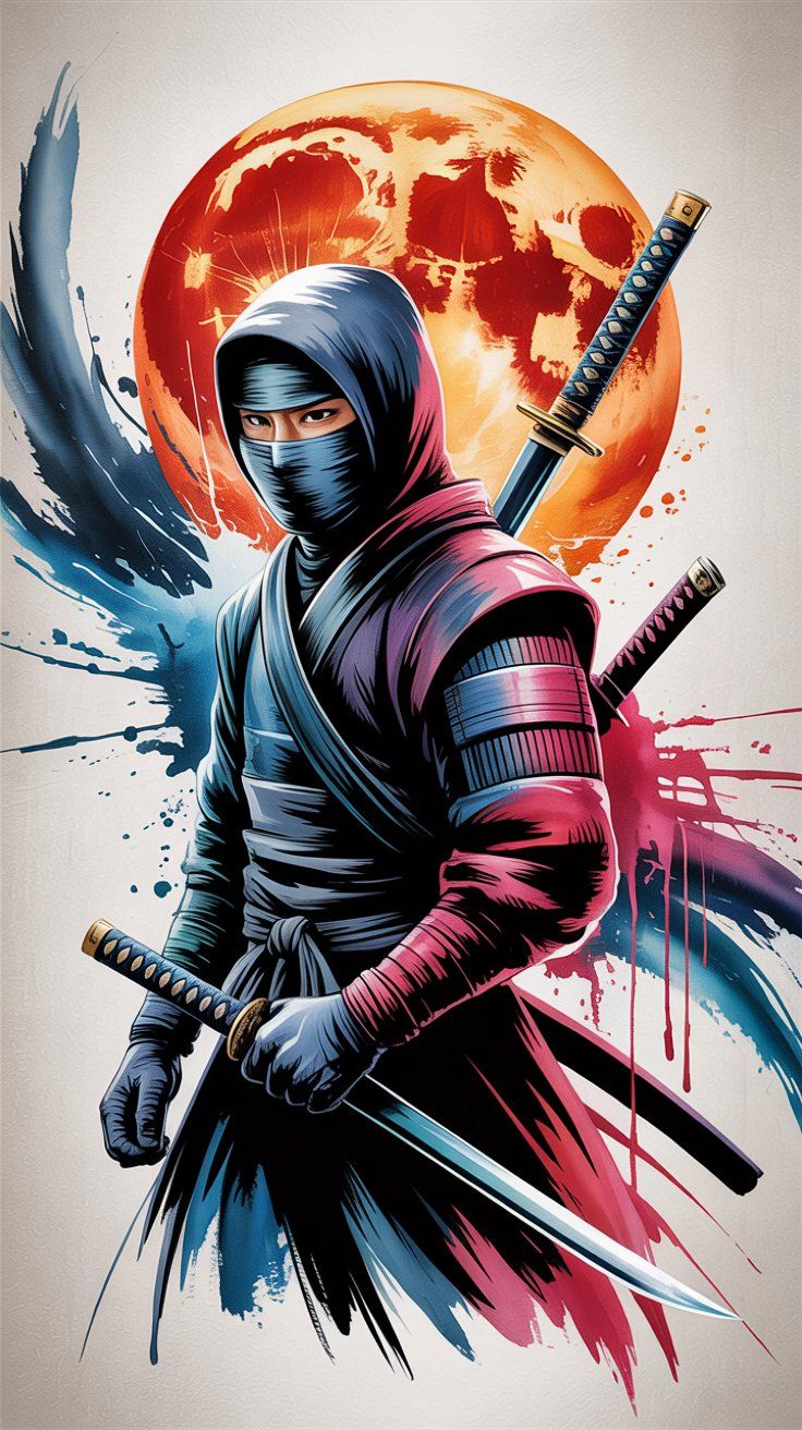 Dzień Ninja- orientacja pionowa. Darmowa dostawa.*