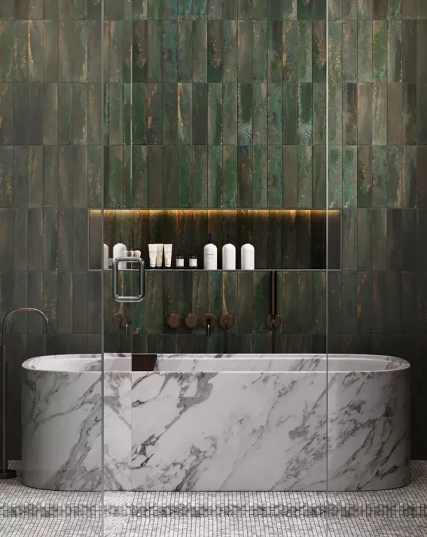 rocko panel kasbah green