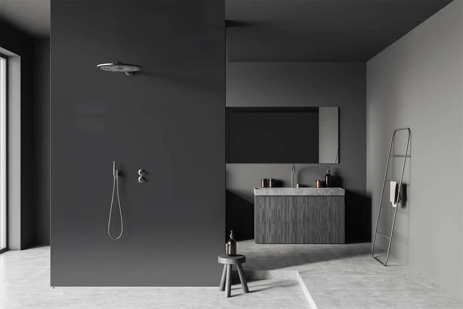 acrylic wall anthracite 1010*2650mm 2,915m2  246,56euro/m2