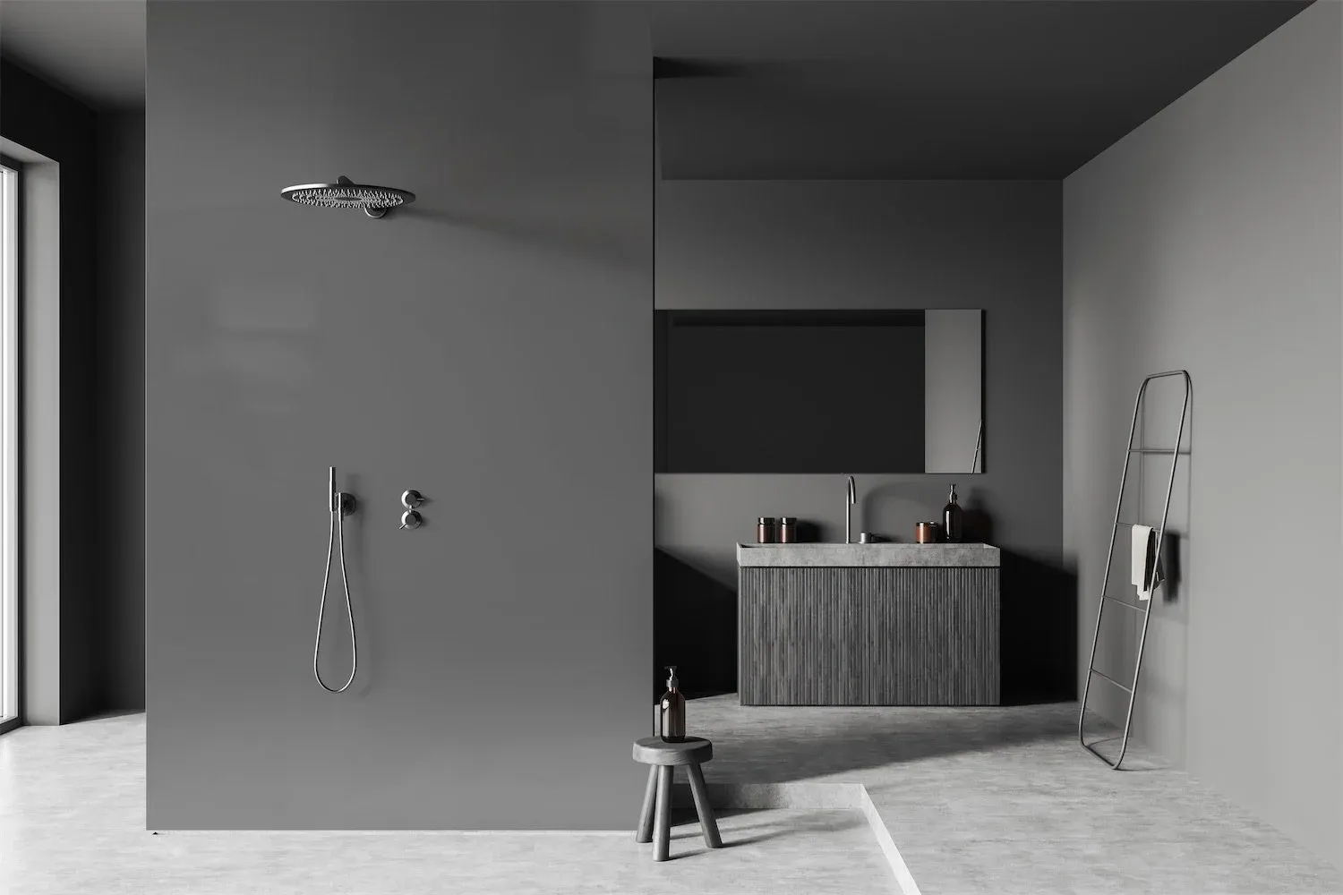 acrylic wall dark grey 1010*2650mm 2,915m2. 246,56euro/m2