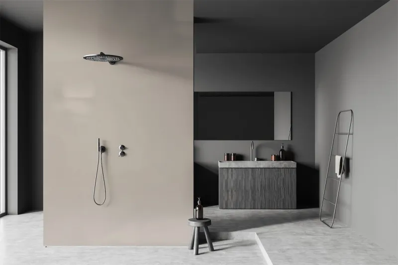 acrylic wall light grey 1010*2650mm  2,915m2. 246,56euro/m2