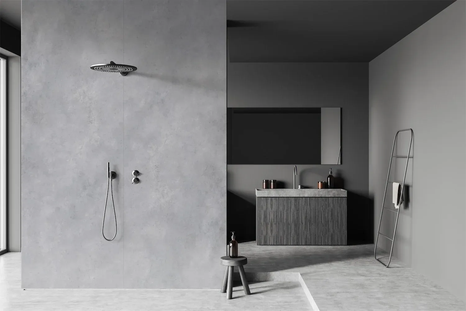 velvet showerwall concrete