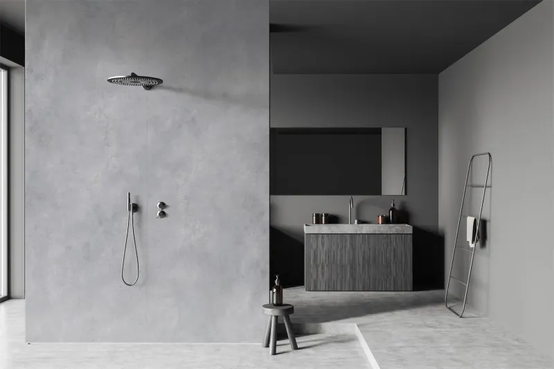 velvet showerwall concrete