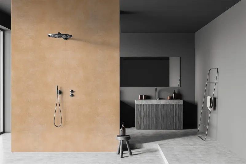 velvet showerwall.  tadelakt