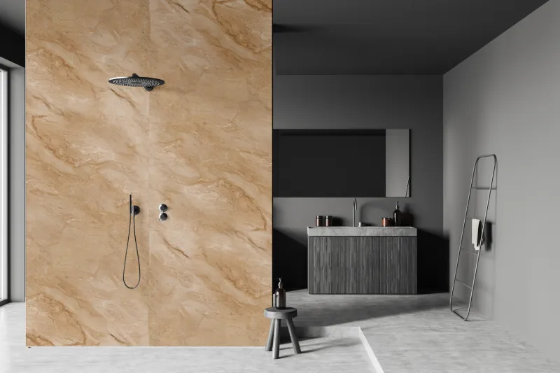 velvet showerwall  travertine
