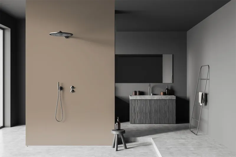 velvet showerwall  taupe