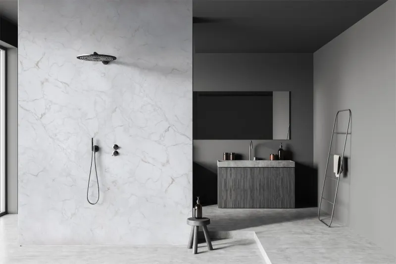 velvet showerwall calacatta marble