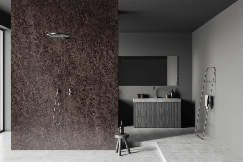 velvet showerwall emperador marble