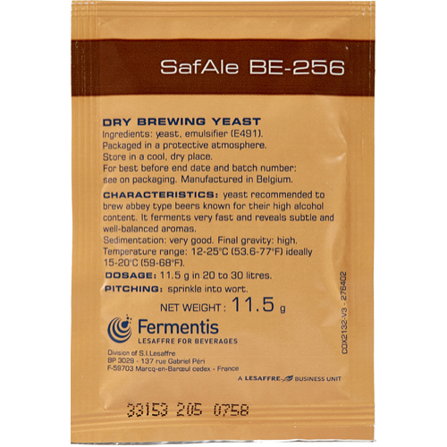 Levadura Fermentis Safale Be256