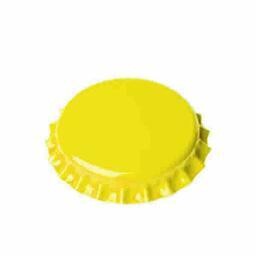Chapas Corona de 26 mm color amarillo (un Ciento de Unidades)